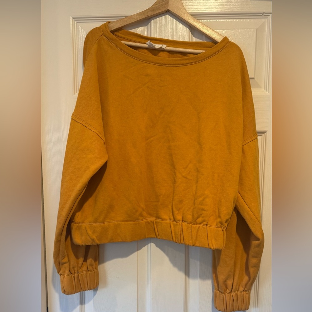 Anthropologie Goldenrod Knit/sweatshirt  Top